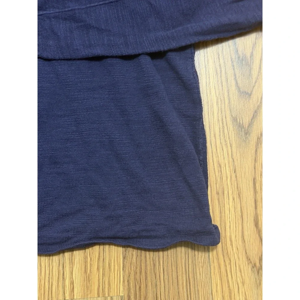 John Varvatos USA Sweater Mens Extra Large Cotton Linen Crewneck Navy XL